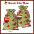 thumbnail image 2 of Fuzoiu Cartoon Fire Truck Print Christmas Gift Bag,Burlap Gift Bag with Drawstring Closure & Hang Tag,Perfect for Holidays, Birthdays, and Special Occasions-Small, 2 of 6
