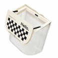 thumbnail image 2 of Bote de basura colgante Ticfox Plástico compacto blanco y negro, 2 of 12