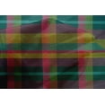 thumbnail image 4 of oneOone Cotton Silk Dark Teal Green Fabric Madras Check Fabric For Sewing Printed Craft Fabric By The Yard 42 Inches Wide, 4 of 4