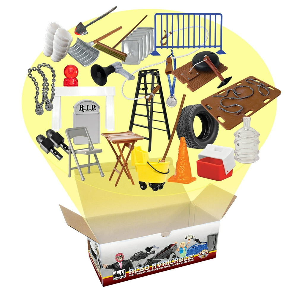 30 Piece MASSIVE Wrestling Figure Accessories Pack For WWE Wrestling