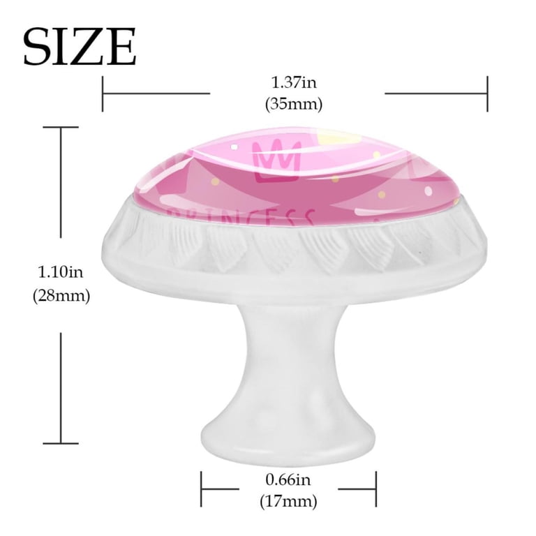 princess crown dresser knobs Pink & Gold Polka Dots Princess Crown Dresser Ceramic Knob