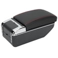 thumbnail image 3 of Armrest Box, Double Layers Center Console Storage Box 7 USB Port Large Space Easy To Install  For Cars, 3 of 8