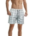 thumbnail image 1 of SUNSIOM Men's Swim Trunks Fashion Print Quick Dry Drawstring Beach Board Shorts with Pockets Summer Swimwear Bathing Suits, 1 of 5