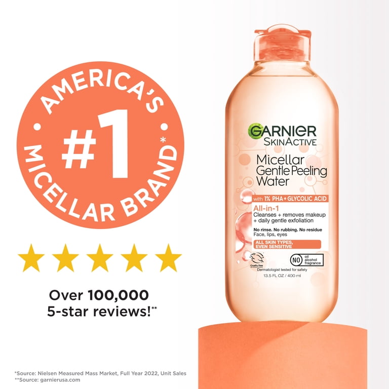 Garnier SkinActive Micellar Gentle Peeling Water Exfoliating Cleanser photo 7