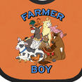 thumbnail image 4 of Inktastic Farmer Boy with Happy Farm Animals Boys or Girls Baby Bib, 4 of 4