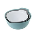 thumbnail image 3 of KitchenAid 7-Piece Nesting Plastic Mixing Bowls Set and Prep Bowls with Lids, Aqua Sky, 3 of 6