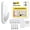 White, variant on Wrap-It Storage Handy Hooks - The Fin - Adhesive Hooks for Hanging Towels, Coats and Bags, No Damage Heavy Duty Removable - Large (6 Pack) Black