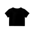 thumbnail image 4 of Lumtrix Girls Crop Tops Short Sleeve T-Shirts for Girl Crew Neck Basic Tee Size 2-14 Years Black 100, 4 of 9