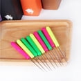 thumbnail image 4 of KAKOWELY scriber needle 50pcs Sewing Awls Patchwork Seam Ripper Sewing Tools Scriber Needles Needlework Quilling Stitches Device (Rosy Green Yellow Mixed), 4 of 5