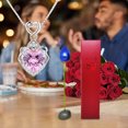 thumbnail image 2 of Eternal Rose For Her Valentine's Day Gift I Love You Necklace 100 Languages Birthday Gift For Girlfriend Couple Gift Wife, 2 of 9