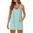 thumbnail image 7 of Weiqiqre Womens Jumpsuit Casual Short Sundress Workout Tennis Athletic Dress with Built in Shorts, 7 of 7