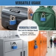 thumbnail image 7 of NOGIS 2 Pack 42mm Large Key Lock for Locker, Heavy Duty Lock with Key Colored Waterproof Padlocks Keyed Alike Gym Locker Lock for Indoor and Outdoors Use (Blue), 7 of 7