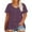Purple, variant on Resivox Plus Size Tunic Tops for Women 4x-5x Trendy Short Sleeve Button up Blouses Basic Henley Tshirt Crew Neck Tunic Shirts Dressy Casual Tunics Blouses Dark Gray XL