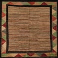 thumbnail image 1 of Ahgly Company Indoor Square Abstract Red Oriental Area Rugs, 8' Square, 1 of 6