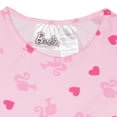 thumbnail image 5 of Barbie Girl's Casual Stretch Dress 2-Pack with Barbie Graphic Print Logo - Set of Short Sleeve Summer Dresses for Kids (Size 4-6X), 5 of 14