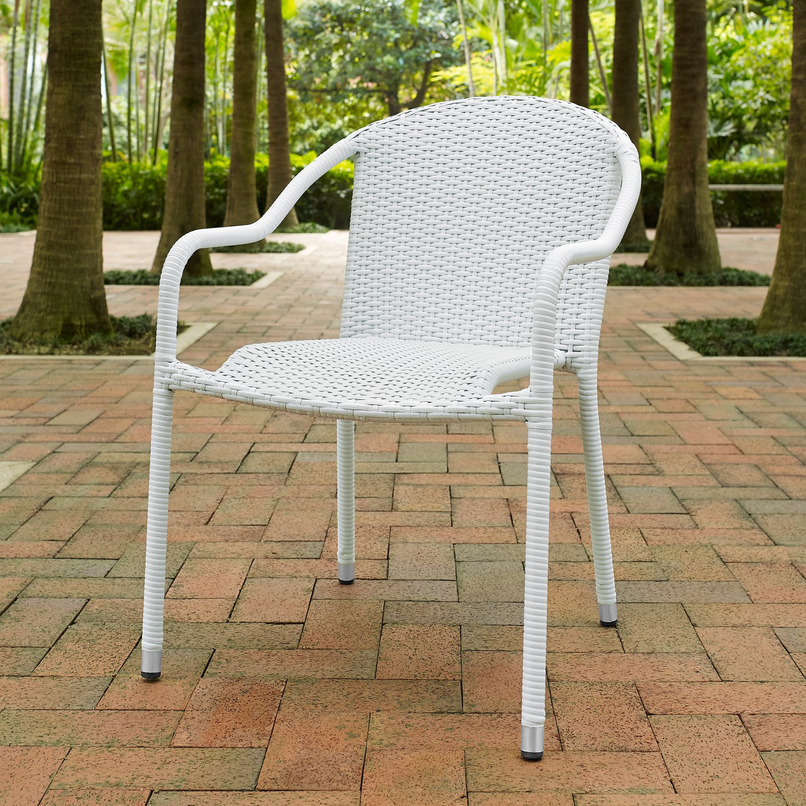 Crosley Palm Harbor Outdoor Wicker Stackable Chairs, Set