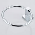 thumbnail image 3 of Hanging Ring Round Towel Rack Mounted Ring Towel Hand Towel Stainless Steel Towel Hanger Bathroom Accessories Wall Mount Chrome Finish 1 (Color : 1) (Color : 2), 3 of 5