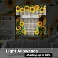 thumbnail image 4 of Wooden Sunflower Window Curtains Set with Valance 3pcs Farmhouse Sunflower Kitchen Curtains Sets Vintage Floral Curtain Drape Short for Bathroom and Bedroom Living Room Window, 4 of 6