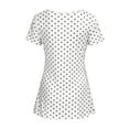 thumbnail image 6 of zttd women's comfy short sleeve nursing dot print top for breastfeeding blouse, 6 of 9
