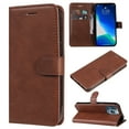 thumbnail image 1 of SaniMore for iPhone 14 Pro Max Case, with RFID Blocking [2 Card Slots] PU Leather Cover with Detachable Hand Strap Flip Kickstand Magnetic Wallet Cover for iPhone 14 Pro Max, Brown, 1 of 9