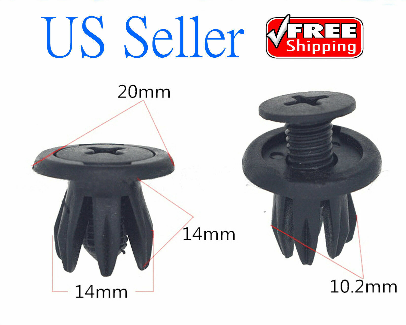 Mini Cooper Fender Liner Rivets / Clips (Expanding, Plastic) Set of 12