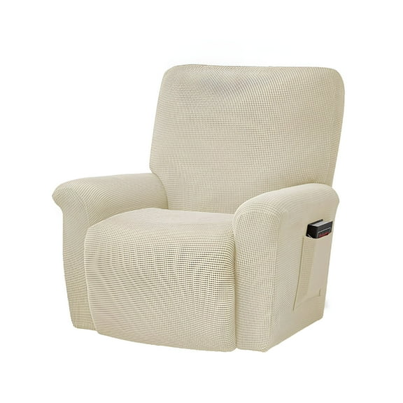 AUQ Super Stretch Recliner Cover Recliner Couch Covers Recliner Chair Cover Form Fitted Non Slip Reclining Slipcovers for Standard Large Recliner Soft Thick