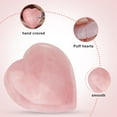 thumbnail image 3 of Rose Quartz Crystal Heart Healing Crystals 60mm Large Heart Stones Polished Pocket Love Gemstones Chakra Reiki Energy Balancing Meditation Gift for Her, 3 of 8