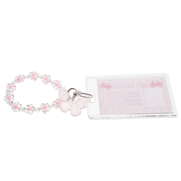 Milisten Clear Acrylic Badge Holder Transparent ID Card Case for School, Office, Work, and Events