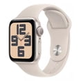 thumbnail image 1 of Apple Watch SE GPS (2da Gen) • Caja de aluminio blanco estelar de 40 mm • Correa deportiva blanco estelar - M/L, 1 of 3