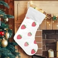 thumbnail image 5 of GZHJMY Strawberry Christmas Stocking, Personalized Large Candy Stocking Hanging Gift, Xmas Stockings Decoration for Family Holiday Party Ornaments Decor Fireplace, 5 of 7