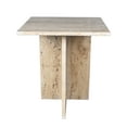 thumbnail image 7 of JONATHAN Y Cecil 18.5" Contemporary Natural Marble Handmade T-Shaped End Table, Travertine, MTB1104B, 7 of 7