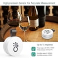 thumbnail image 3 of Bluetooth thermometer hygrometer, wireless thermohygrometer mini, with smart sensor app, data logger and export data for bedroom, baby room, wine cell, 3 of 5