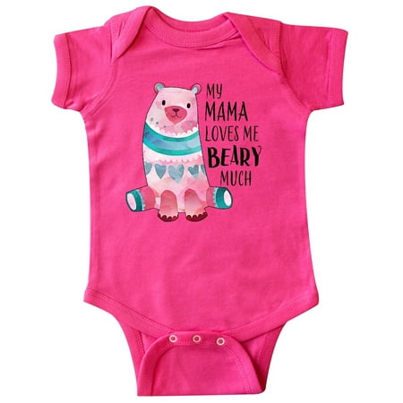 

Inktastic My Mama Loves Me Beary Much with Cute Bear Gift Baby Boy or Baby Girl Bodysuit