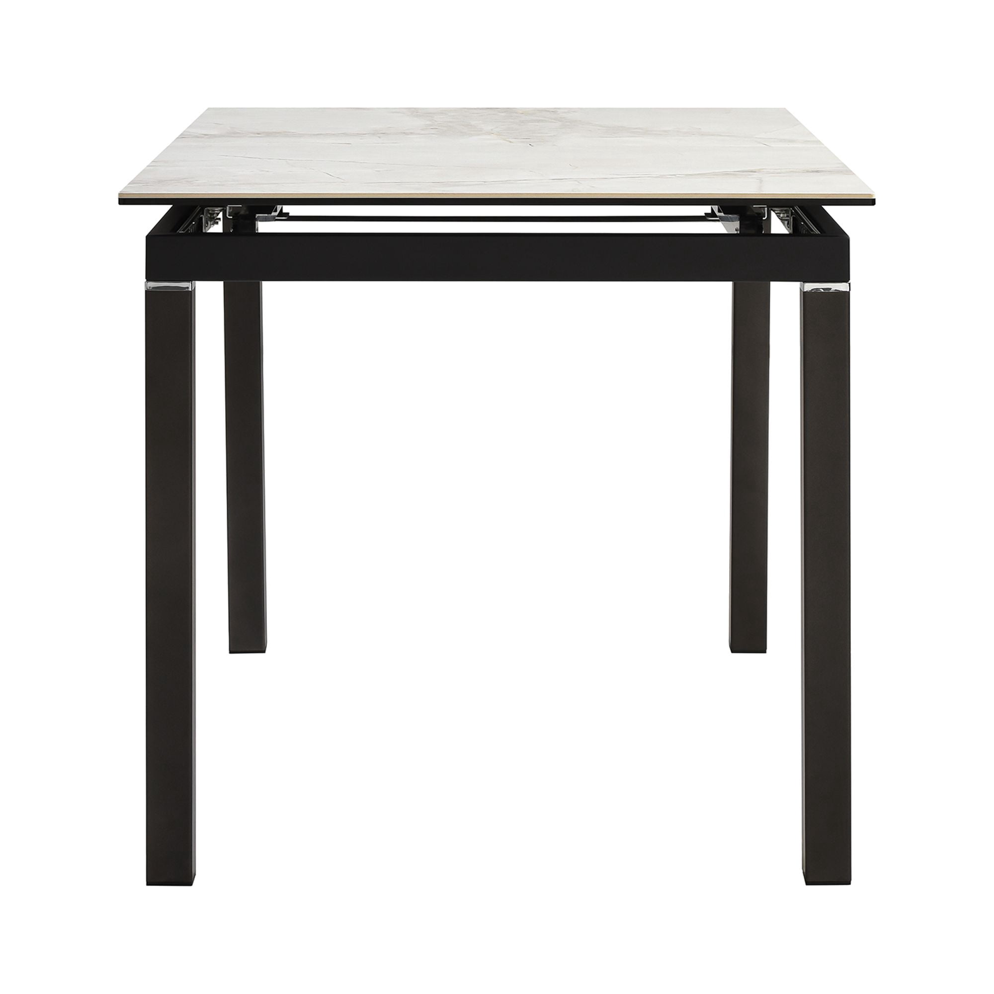 Urbino Lyon 5 Piece Dining Set with Gray Fabric Chairs