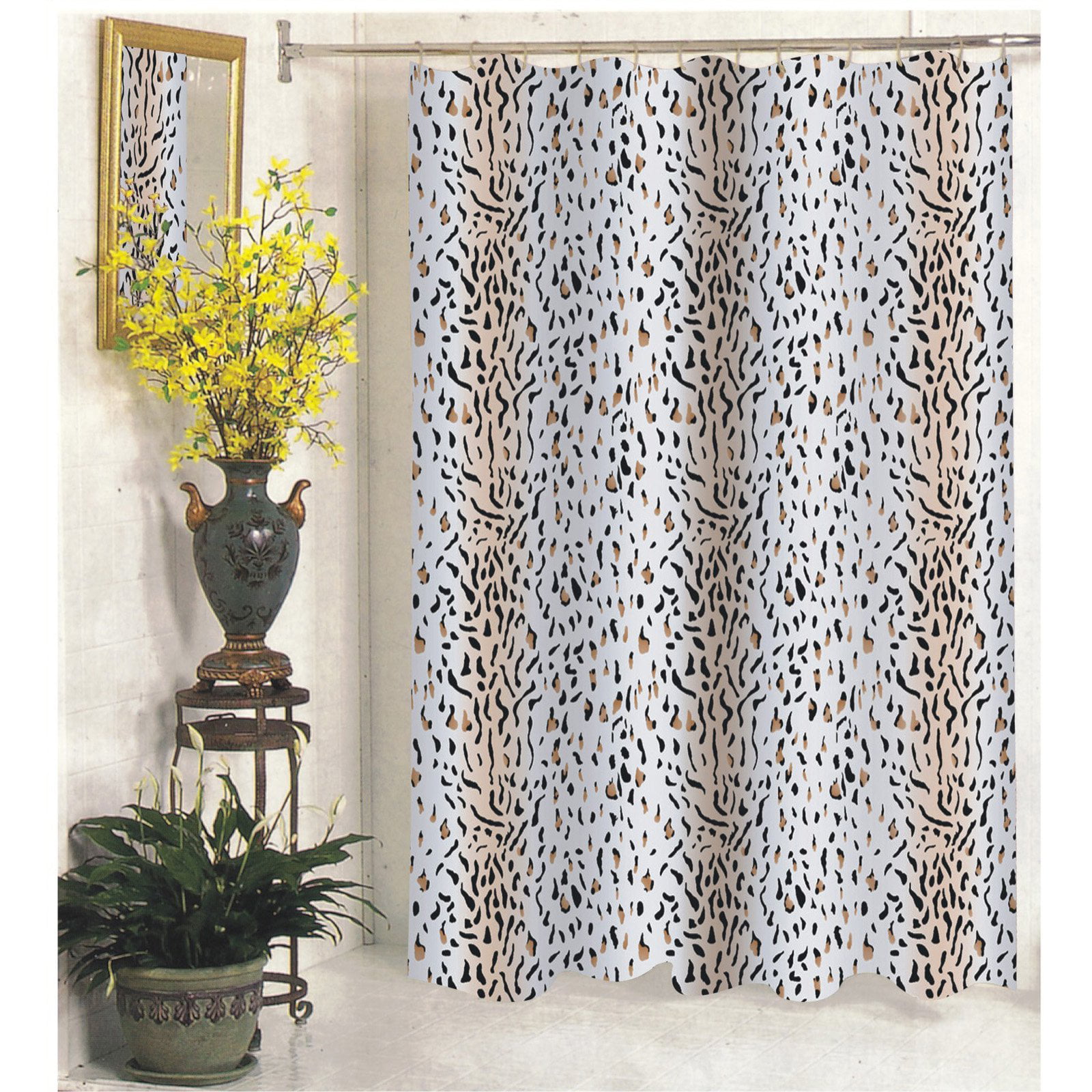 Extra Long Hailey Fabric Shower Curtain Walmart Com Walmart Com