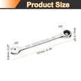thumbnail image 2 of Uxcell 2pcs 12-Point Ratcheting Combination Wrench 3/8 Inch 72-Teeth 45# Carbon Steel, 2 of 7