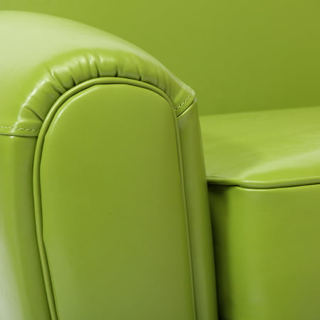 Crowell Lime Green Leather Club Chair, Lime Green Leather Chair