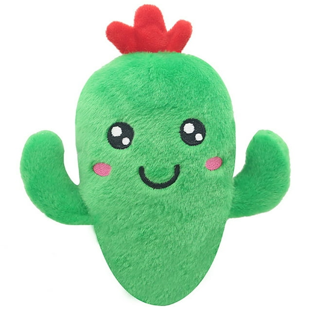 Dog Squeaky Toy Cartoon: Plush Adorable Puppy Teething Toy Pet Interactive Toy