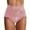 Pink, variant on HUITKMM Underwear Lace Mesh Transparent Women Underwear Plus Size High Waist Panty Panties