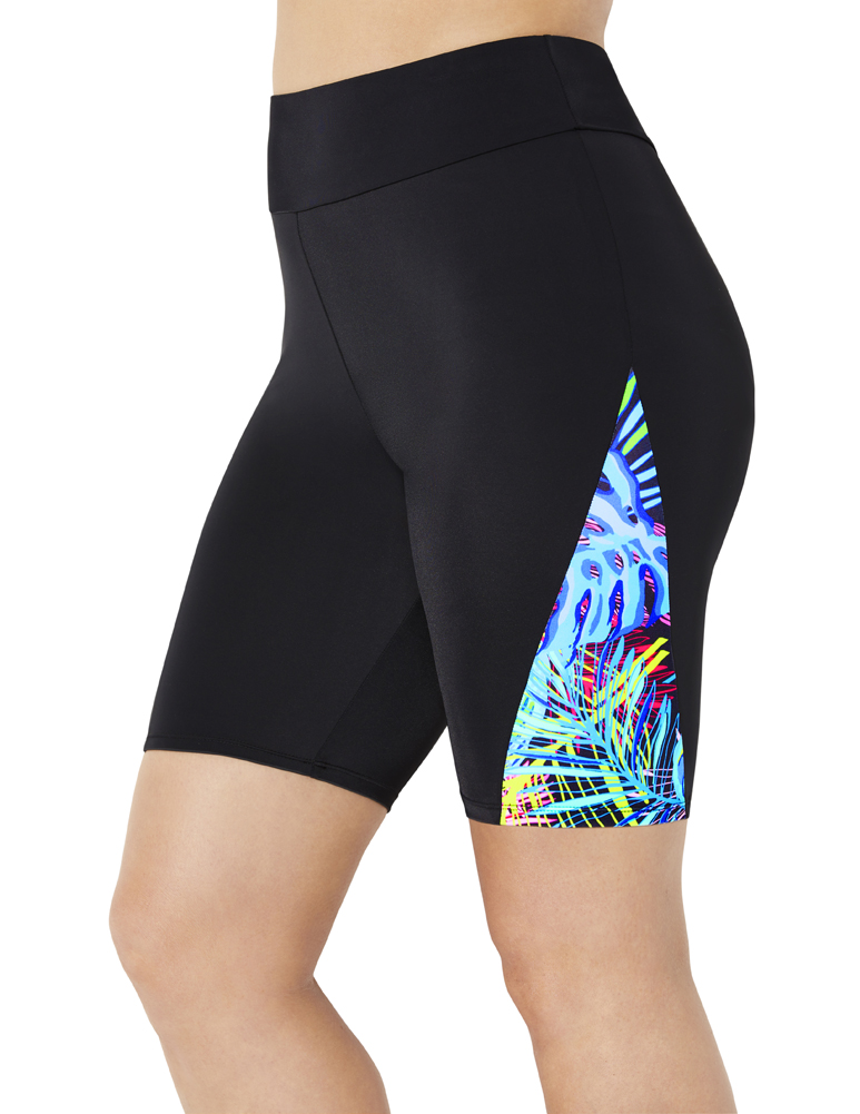 Swimsuits For All Women's Plus Size Chlorine Resistant Printed Swim