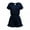 GKAR015-navy blue, variant on Summer Fashion Jumpsuit Shorts Solid Color Button Drawstring Ruffle Short Sleeve Casual Women's Clothing