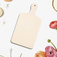 thumbnail image 7 of Mini Wooden Cutting Board with Handle 11.8 x 6.3 Inch, Unfinished Poplar Wood Paddle for DIY Charcuterie, Cheese Board, Kitchen Decor and Holiday Crafts, 7 of 7