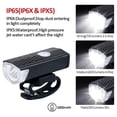 thumbnail image 5 of QHUDLV Crazyview Bike Light, Headlight Bike Bicycle Head Light Front Light Cycling USB Rechargeable LED Light, Easy to Install Super Bright Rechargeable Bicycle Front Headlight for Night Riding, 5 of 5