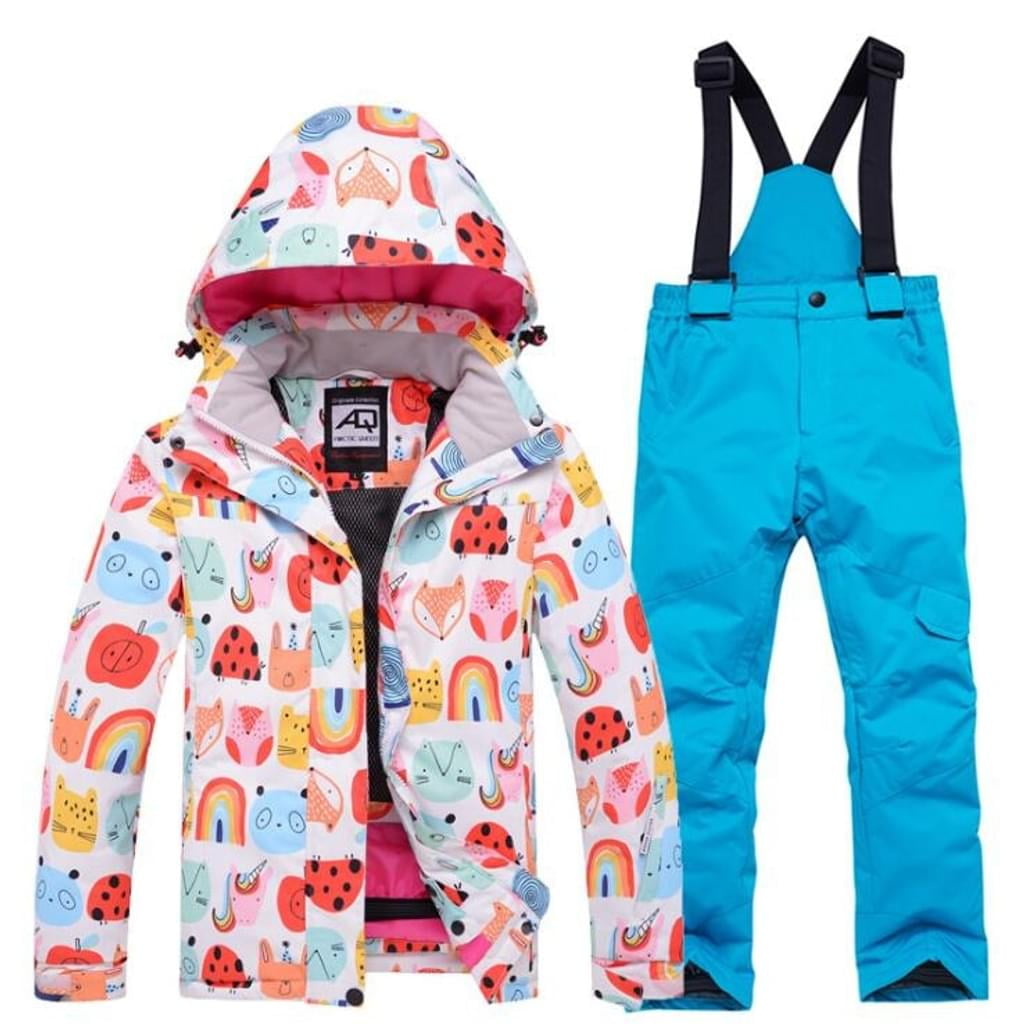 Children'S Snowboard & Skiing Clothing TwoPiece Ski Suit Snowsuit Outfit Set Windproof