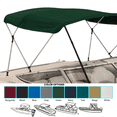 thumbnail image 5 of SavvyCraft™ 3 Bow Bimini Top Frame and Canvas, Green 3 Bow 72" L 36" H 54"-60" W with Boot and Rear Poles, 5 of 8