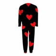 thumbnail image 3 of talentlend Plus Size Pajama for Womens Sets 2 Pieces Long Sleeve and Pants Pajamas Lounge Sleepwear Valentine's Day Pjs XL-5XL, 3 of 6