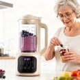 thumbnail image 3 of MDHAND 1.6L Nut Milk Maker, 48-Blade Plant-Based Milk Machine, 11 Functions, Cold Hot Blending, No Soaking, for Almond Soy Oat Milk, 3 of 8