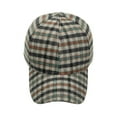 thumbnail image 4 of Unisex Plaid Print Baseball Cap, Thermal Lined Winter Snapback Hat with Breathable Mesh, Adjustable Warm Beanie for Sports, Beach and Hip Hop Fashion, 4 of 5