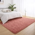thumbnail image 6 of YJ.GWL Soft Shaggy Area Rugs for Bedroom Fluffy Living Room Rugs Nursery Girls Carpets Kids Home Decor Rugs 4 x 5.3 Feet Blush 4' x 5.3' Blush, 6 of 8