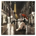 thumbnail image 1 of Kissing in Paris (Détail)-Art en Papier-32"x32 Pouces, 1 of 1